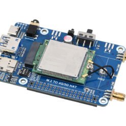 Waveshare SIM7600G-H M.2 4G HAT for Raspberry Pi, LTE CAT4 High Speed, 4G3G2G, GNSS, Global Band
