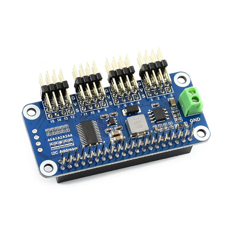 Waveshare Servo Driver HAT (B) for Raspberry Pi, 16-Channel, 12-bit, I2C - Image 5