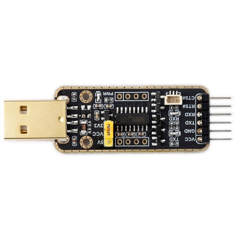 Waveshare USB To UART Debugger Module for Raspberry Pi 5, Type-A Port, Onboard UART Connector, High Baud Rate Transmission