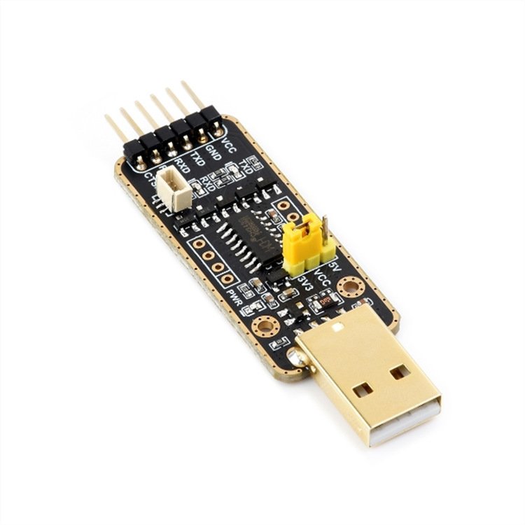 Waveshare USB To UART Debugger Module for Raspberry Pi 5, Type-A Port, Onboard UART Connector, High Baud Rate Transmission - Image 2