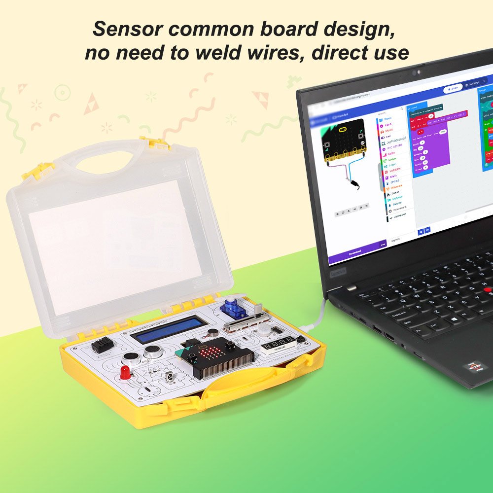all-in-one starter kit for micro:bit with common board design