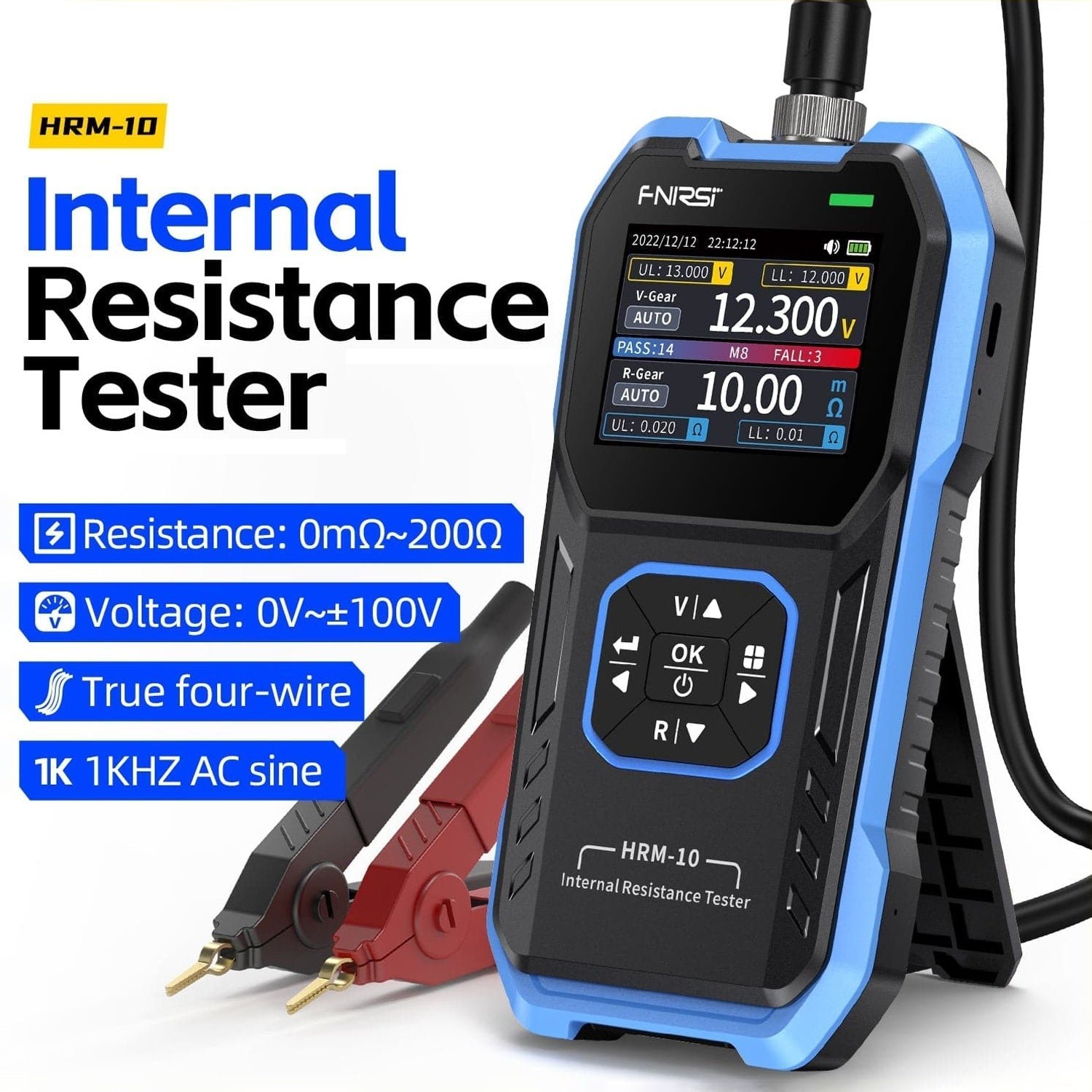 FNIRSI® HRM-10 Battery Voltage Internal Resistance Tester - Image 2