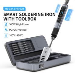 Alternative view of FNIRSI® HS-02 Intelligent Soldering Iron with Portable Soldering Toolbox