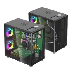 Pitower Gen 1 Mini PC Case With 1.3” OLED Screen for Raspberry Pi/Jetson Orin Nano