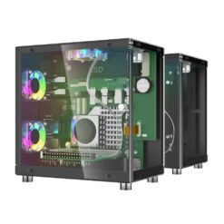 Alternative view of Pitower Gen 1 Mini PC Case With 1.3” OLED Screen for Raspberry Pi/Jetson Orin Nano