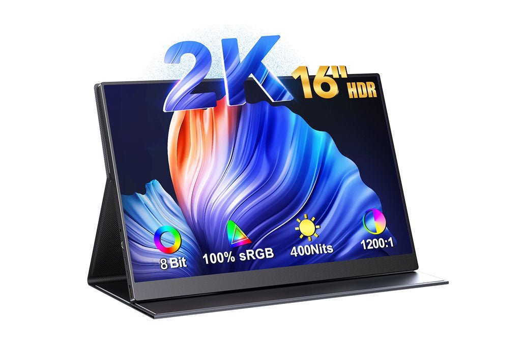 16" Portable Monitor IPS Display HDMI USB-C for Laptop Mac Playstation