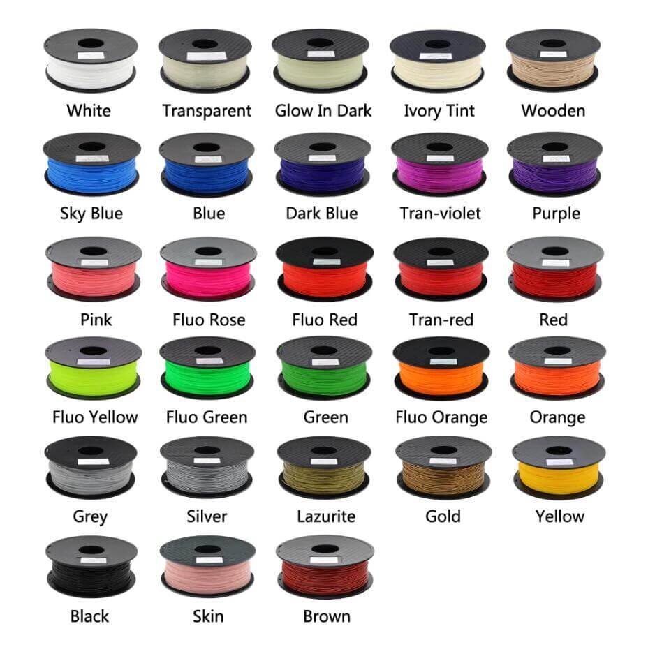 ABS 1.75mm 28 Colors 1KG - Image 2