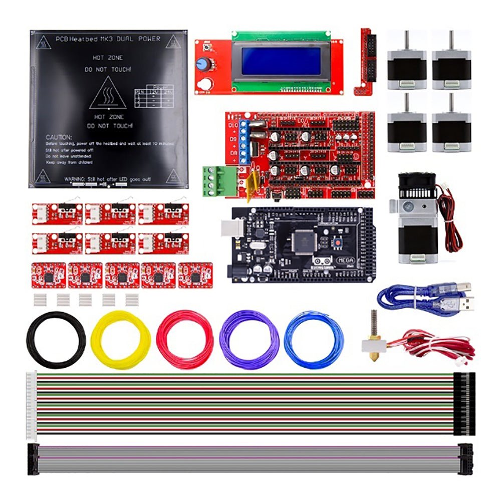 RAMPS 1.4 + Mega 2560 + A4988 + Motor + Extruder RepRap