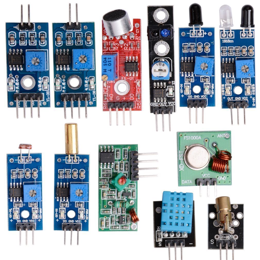 16pcs/lot Raspberry Pi 3&Raspberry Pi 2 Model B the sensor module package 16 kinds of sensor - Image 4