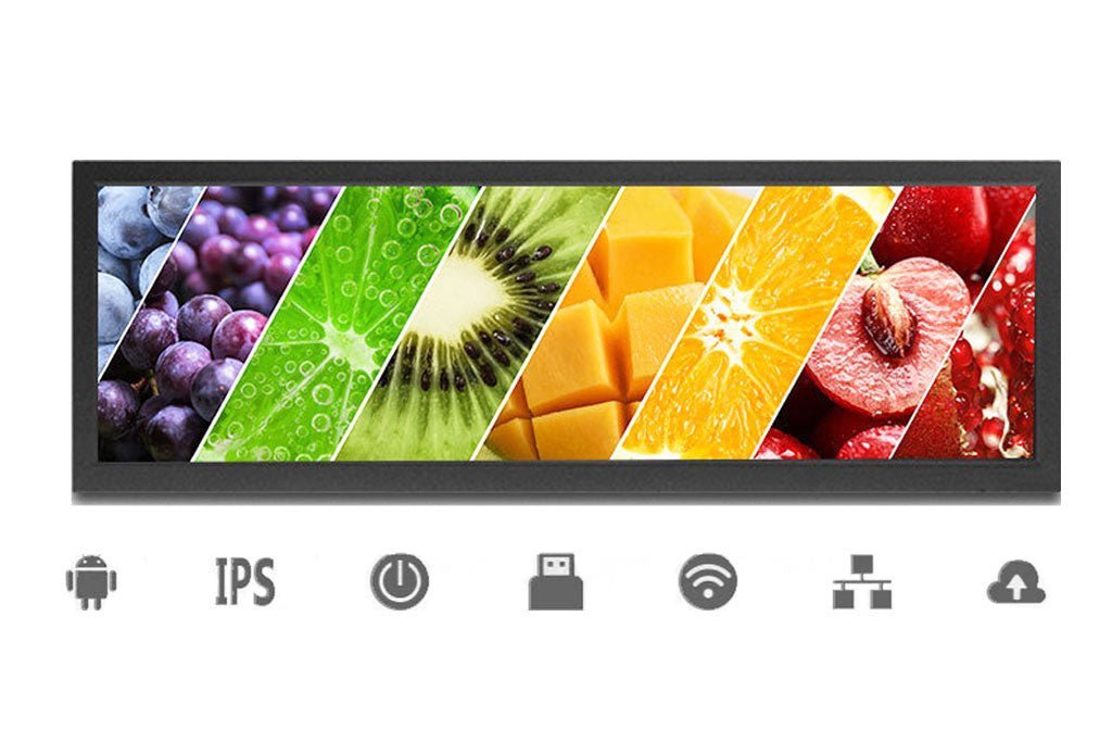 LCD Bar Screen 19/21/24/28/37 inch wall-mounted advertising screen shelf advertising machine - Image 5