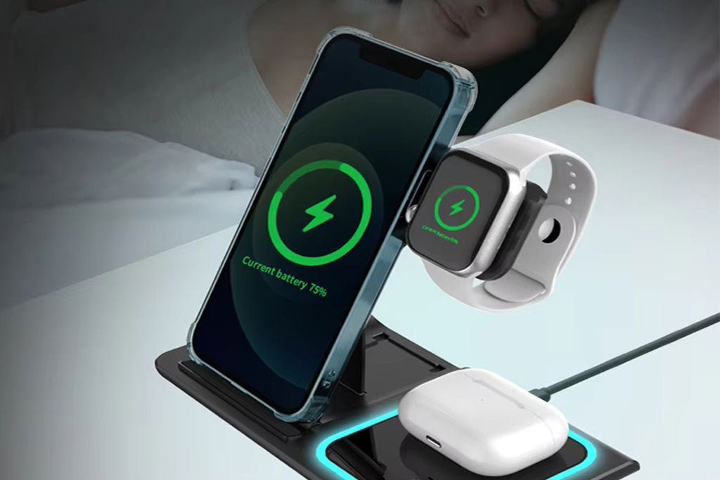 Wireless Charger Fast Charging 3 in 1 Wireless Charging Station - Image 2