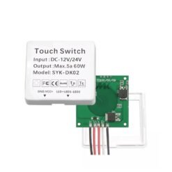 Bathroom LED Dimmer 12v Touch Sensor 60W Capacitive Touch Sensor Switch 5A Touch Dimmer for Mirror Light