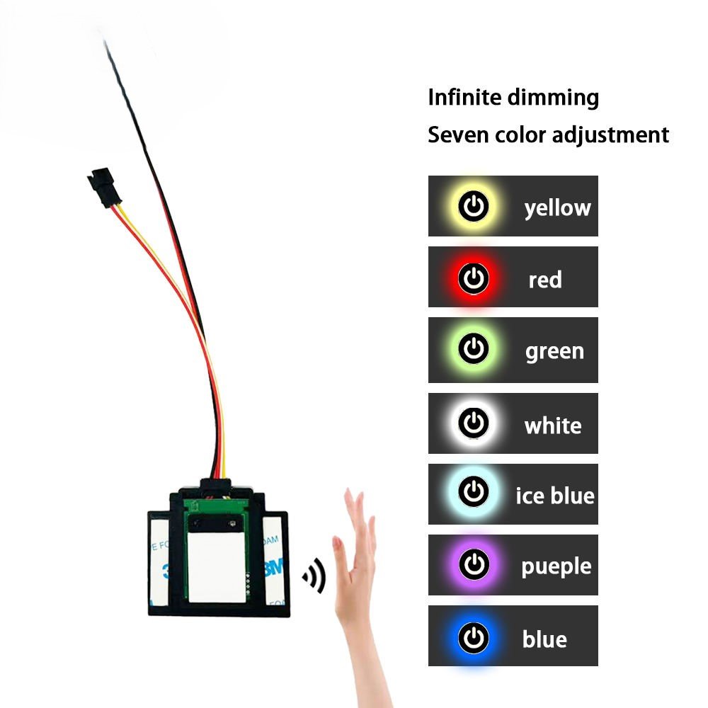 YZKJ-WSS-CJTC Amazing DC12V 5A 60W Control RGB LED Strip Light Smart Hand Wave Capacitive Dimming Sensor Switch for Mini Bath Mirror - Image 4