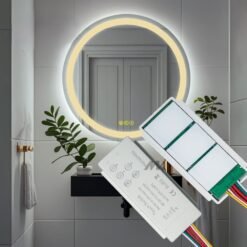 Manke Premium DC12V24V Three-Button Touch Sensor Switch with Anti Fog Brightness Memory Function IP21 Smart for Mirror Lights