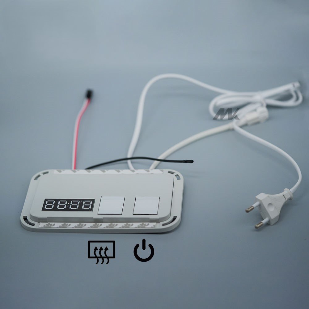 YZKJ-B3-13LTC Double Touch Switch Three Color Version Antifog Time Temperature Display 2A 24W 12V AC90-250V - Image 2