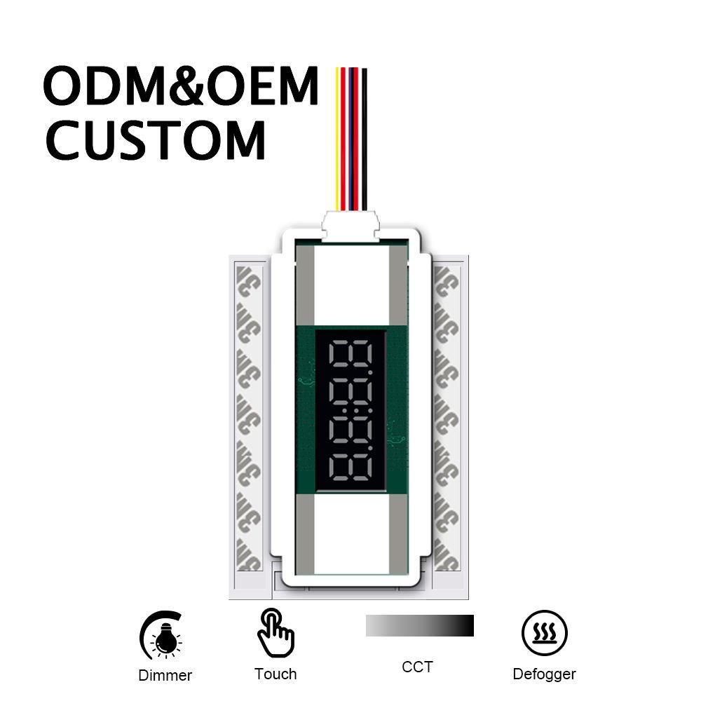 YZKJ-B3-TMOC Manke 12V 60W Smart Dual Button Touch Sensor Dimmer Switch One/Single Color Defogger LED Time Temperature Inductive - Image 2