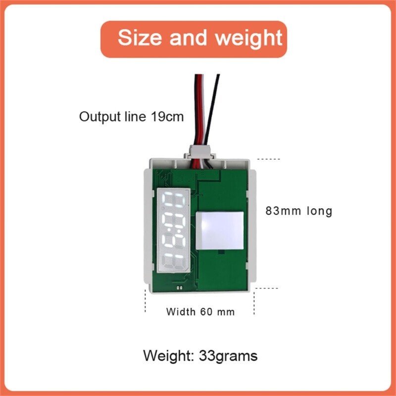 YZKJ-B3-OTTC Single Touch Switch Three Color Version Anti-fog Time Temperature Display 5A 60W 12V Convenient Touch Switches Adjustment Touch Control for Bathroom Glass Lighting