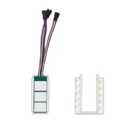 YZKJ-F3-FDL 12V 5A 60W Three-Color LED Smart Double Key Dimmer Defogger Touch Sensor Switch IP21 Rating Split Design for Bathroom Mirror LED