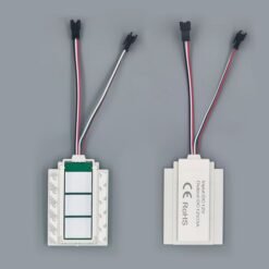 Alternative view of YZKJ-LD-DTOC Three Rada Switch Single Color Version Anti-fog 5A 60W 12V