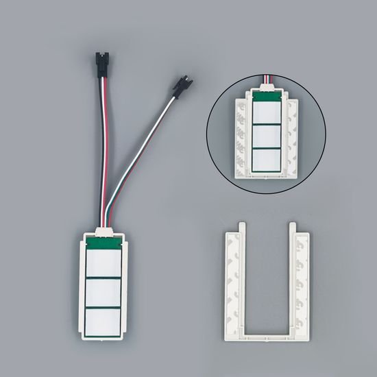 YZKJ-LD-DTOC Three Rada Switch Single Color Version Anti-fog 5A 60W 12V