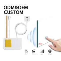 Manke CE DC 12V Smart Single Key 12W Power Dimmer Sensor 1-6mm One/Three Color Small Mini LED Touch Switch for Bathroom Mirror