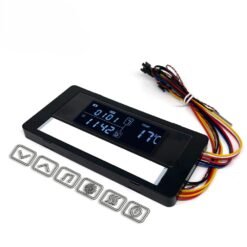 YZKJ-LD-ST Six Touch switch three color version anti fog Bluetooth horn time display music 5A 60W 12V