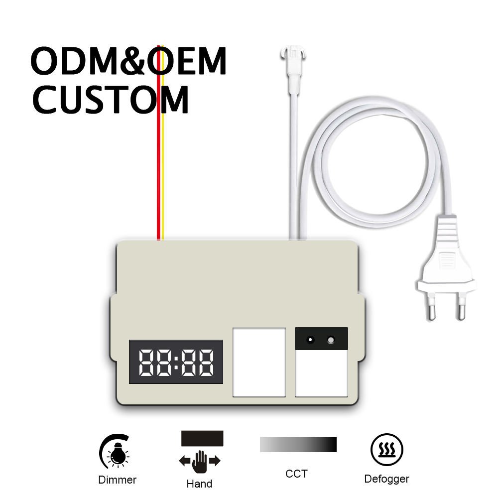 Hand Scan Double Touch Switch Single Color Time Display 2A 24W