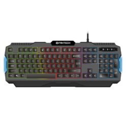 Fantech Cheap Gaming Keyboard K511 Rainbow Backlight Laser Printing Keycaps With 19 Anti Ghost Keys