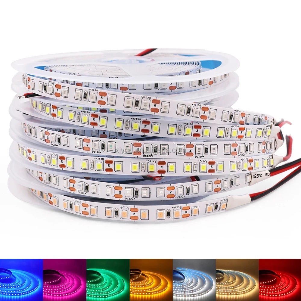 Lumen 600 LED 2835 LED Strip Lights DC 12V/24V 120 LED Density Red Ice Blue Green Yellow Pink Flexible Custom Cut - Image 2