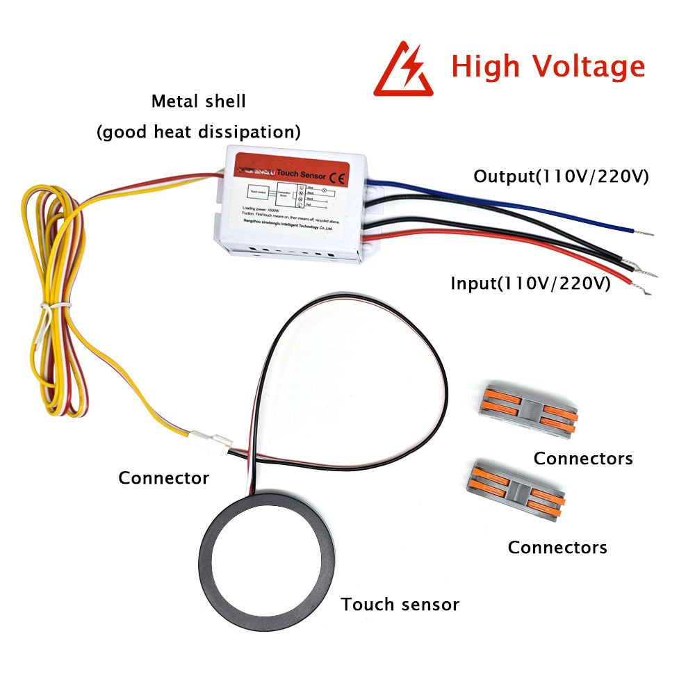 Manke 9MM three line High Voltage 110V 220V Single Button Inductive ABS Smart Sensor Switch Cabinet/Wardrobe Hand Wave Hidden Touch 1-6mm IP23 - Image 3