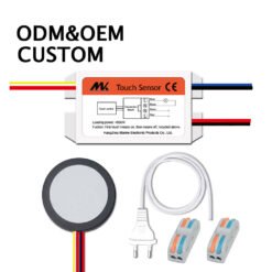 Manke 9MM three line High Voltage 110V 220V Single Button Inductive ABS Smart Sensor Switch Cabinet/Wardrobe Hand Wave Hidden Touch 1-6mm IP23