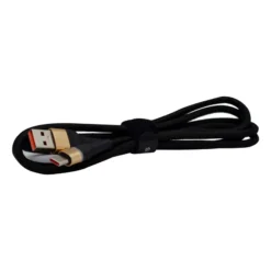Alternative view of USAMS US-SJ538 U76 Type-C to Lightning PD 20W Fast Charging Data Cable (1.2M) – Black with Colorful Lights