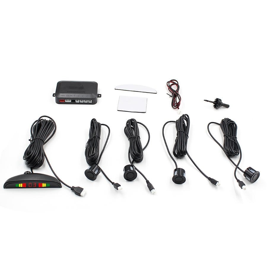 Universal DC12V Wireless Rear Reverse Auto Parking Sensor System 4 Sensors Radar Display Audio Alarm Toyota Nissan Camry - Image 3
