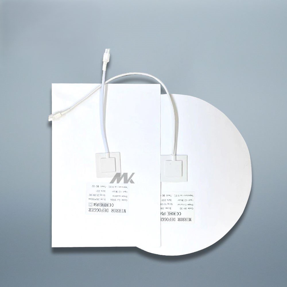 YZKJ-ANTIFOG 30*60CM DC12V AC110V 220V Modern PET Mirror Defogger Pad Heater Antifog Film Demister Pad for LED Bathroom Mirror LED Mirror Defogger - Image 2