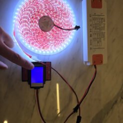 Alternative view of YZKJ-F1-LSD Touch-Free Hand Sweep Gesture Switch with Flower Water Decorative Light for Bathroom Mirror - 12V 60W