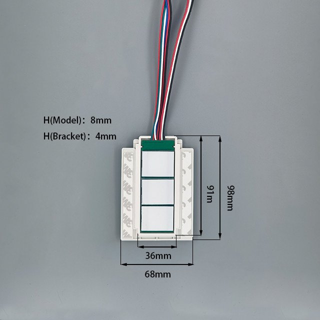 YZKJ-F3-PMD Popular DC12V RGB Strip Light Strip with Three-Color Touch Sensor Switch for Mirrors Includes Defogging Feature 5A 60W - Image 4