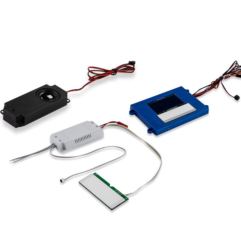 YZKJ-LD-FT Four Touch Switch Three color version anti-fog Bluetooth Horn Time Display music 5A 60W 12V - Image 5