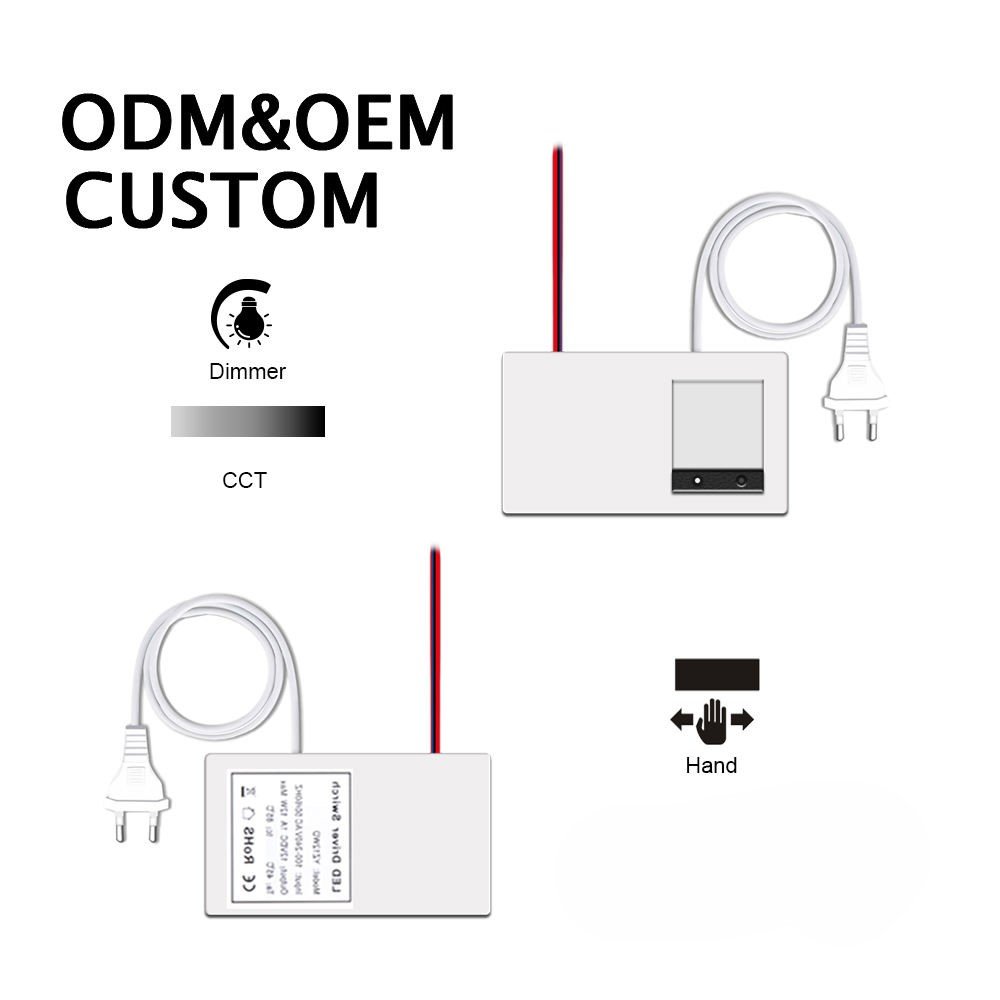 YZKJ-Y1-WC Single Touch Switch Hand Scan Three color Version Power Driver 1A 12W 12V AC90-250V - Image 2