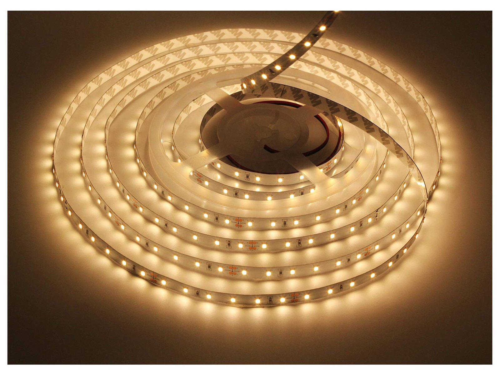 Dimmable LED Strip Light, DC24V Tape Lights, 3000K Strip Lights, 300 LEDs SMD2835 16.4ft/5m Light Strip,Non-Waterproof, 3000K Rope Lights for Home,Under Cabinet, Kitchen.