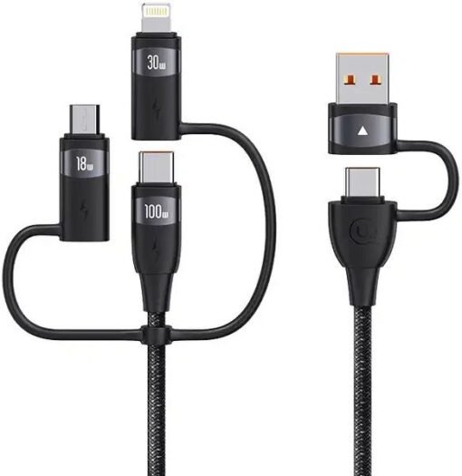 USAMS Multi-functional U85 PD100W 6in1 Fast Charging Cable data cable Type-c cable